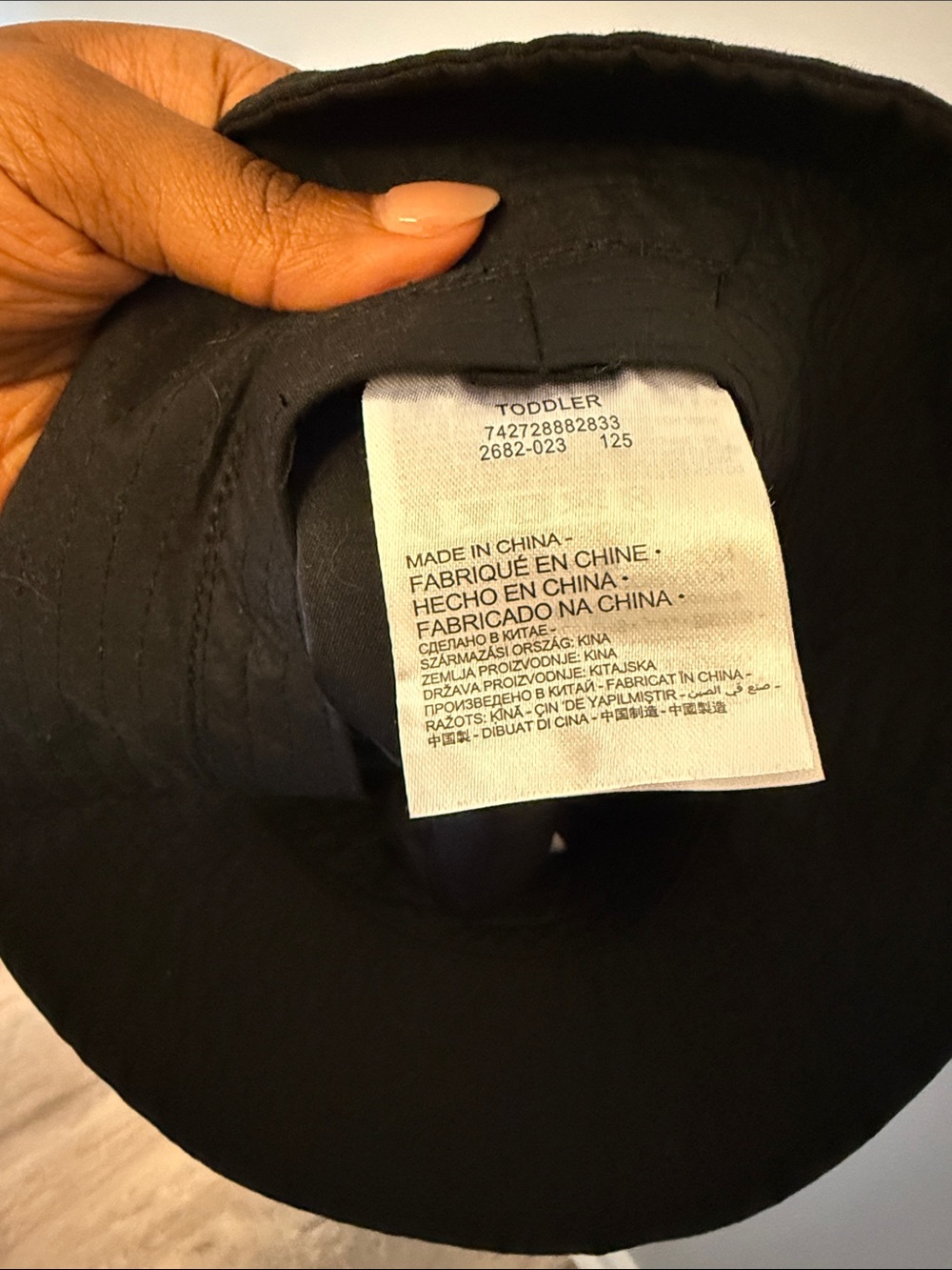 Toddler Nike Black Bucket Hat - Picture 3 of 3